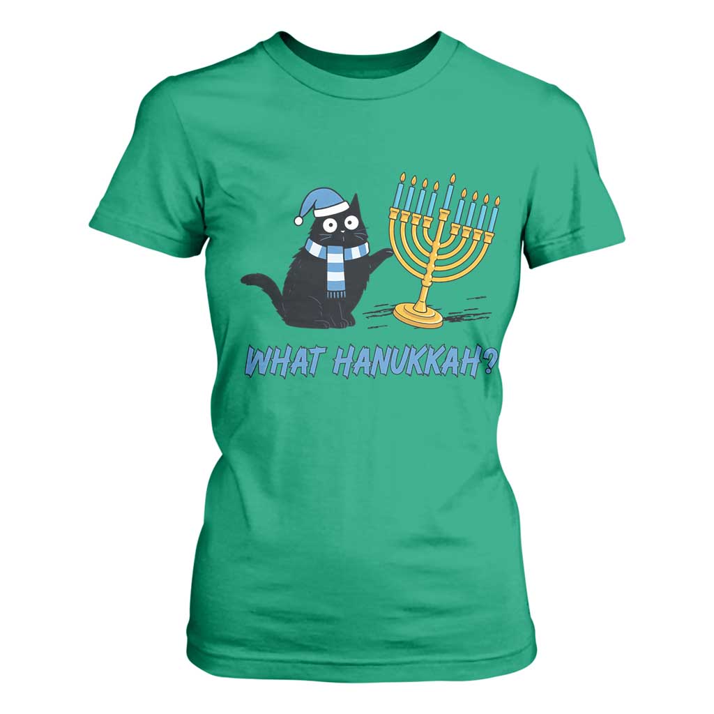 Funny Black Cat Hanukkah Chanukah T Shirt For Women TS14 Irish Green Print Your Wear