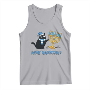 Funny Black Cat Hanukkah Chanukah Tank Top TS14 Athletic Heather Print Your Wear