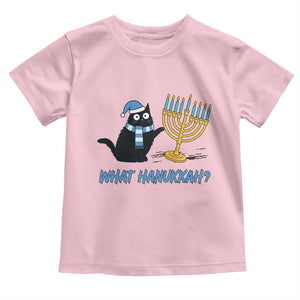 Funny Black Cat Hanukkah Chanukah Toddler T Shirt TS14 Light Pink Print Your Wear