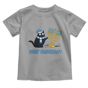 Funny Black Cat Hanukkah Chanukah Toddler T Shirt TS14 Sport Gray Print Your Wear
