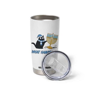 Funny Black Cat Hanukkah Chanukah Tumbler Cup TS14 Print Your Wear
