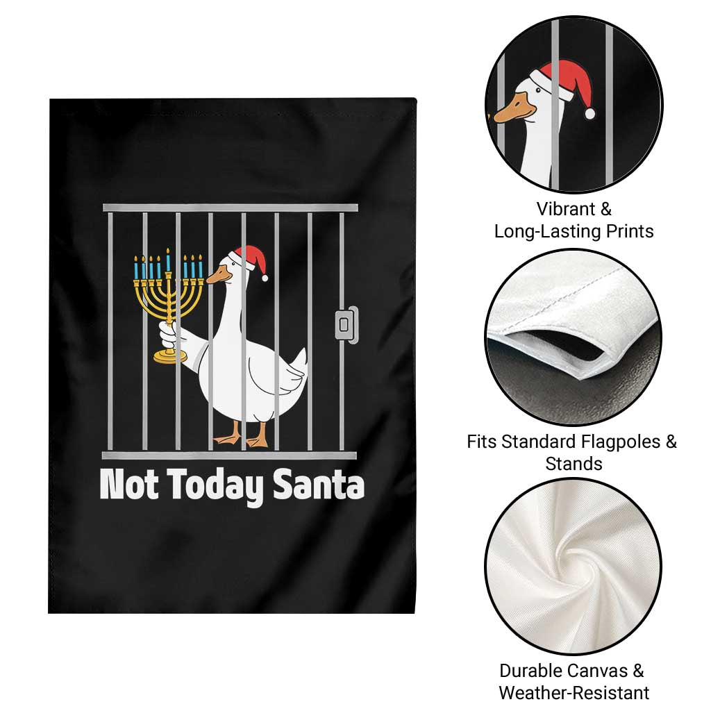 Funny Goose Hanukkah Chanukah Garden Flag Not Today Santa TS14 Print Your Wear