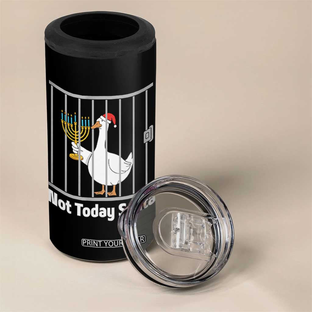Funny Goose Hanukkah Chanukah 4 in 1 Can Cooler Tumbler Not Today Santa TS14 Print Your Wear
