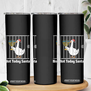 Funny Goose Hanukkah Chanukah Skinny Tumbler Not Today Santa TS14 Print Your Wear