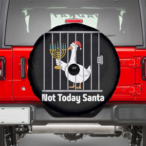 Funny Goose Hanukkah Chanukah Spare Tire Cover Not Today Santa TS14 Black Print Your Wear