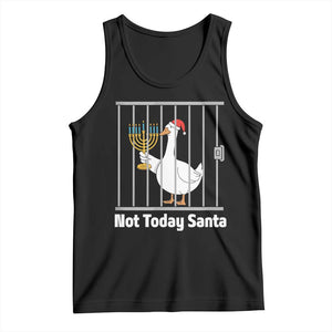Funny Goose Hanukkah Chanukah Tank Top Not Today Santa TS14 Black Print Your Wear