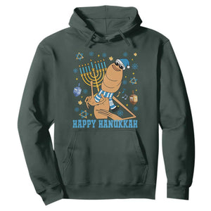 Funny Marcus The Worm Hanukkah Meme Hoodie TS14 Dark Forest Green Print Your Wear