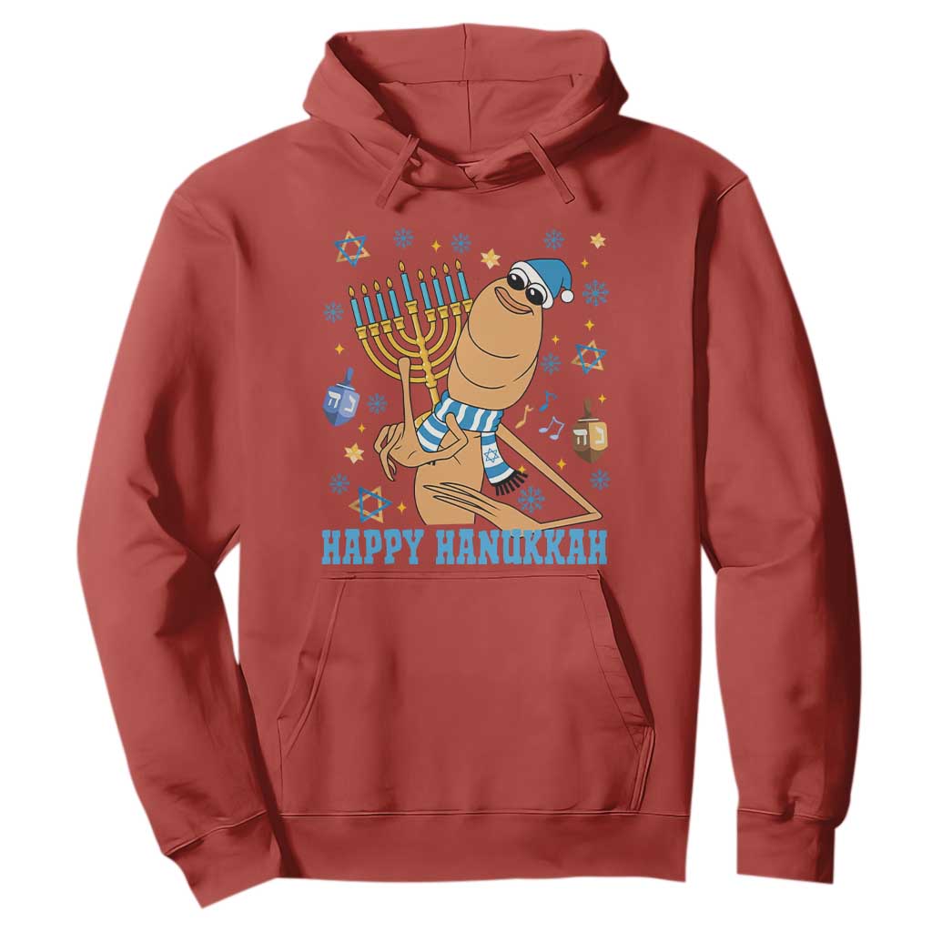 Funny Marcus The Worm Hanukkah Meme Hoodie TS14 Red Print Your Wear