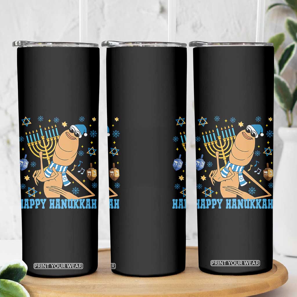 Funny Marcus The Worm Hanukkah Meme Skinny Tumbler TS14 Print Your Wear