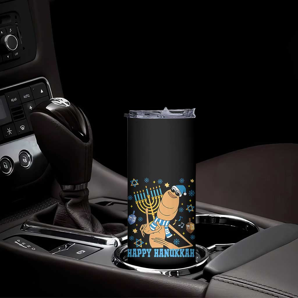 Funny Marcus The Worm Hanukkah Meme Skinny Tumbler TS14 Print Your Wear
