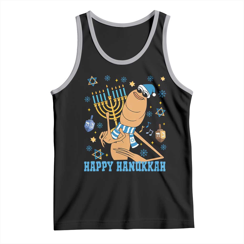 Funny Marcus The Worm Hanukkah Meme Tank Top TS14 Black Athletic Heather Print Your Wear