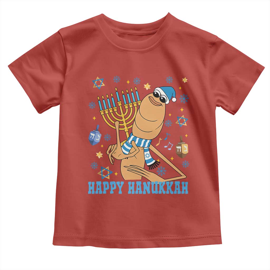 Funny Marcus The Worm Hanukkah Meme Toddler T Shirt TS14 Red Print Your Wear