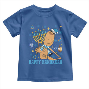 Funny Marcus The Worm Hanukkah Meme Toddler T Shirt TS14 Royal Blue Print Your Wear