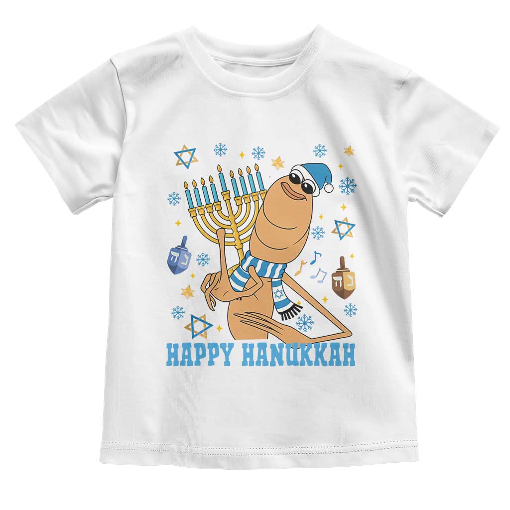 Funny Marcus The Worm Hanukkah Meme Toddler T Shirt TS14 White Print Your Wear