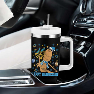 Funny Marcus The Worm Hanukkah Meme Tumbler With Handle TS14 Print Your Wear