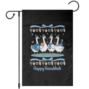 Happy Hanukkah Garden Flag Funny Silly Goose Chanukah TS14 Black Print Your Wear