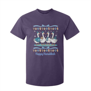 Happy Hanukkah T Shirt For Kid Funny Silly Goose Chanukah TS14 Purple Print Your Wear