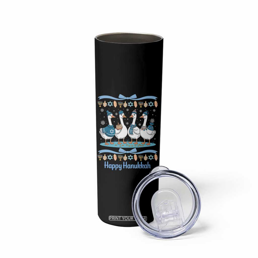 Happy Hanukkah Skinny Tumbler Funny Silly Goose Chanukah TS14 Print Your Wear