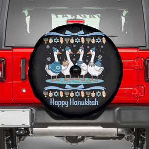 Happy Hanukkah Spare Tire Cover Funny Silly Goose Chanukah TS14 Black Print Your Wear