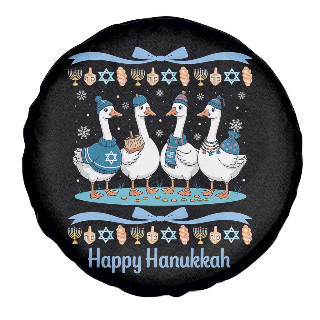 Happy Hanukkah Spare Tire Cover Funny Silly Goose Chanukah TS14 Print Your Wear