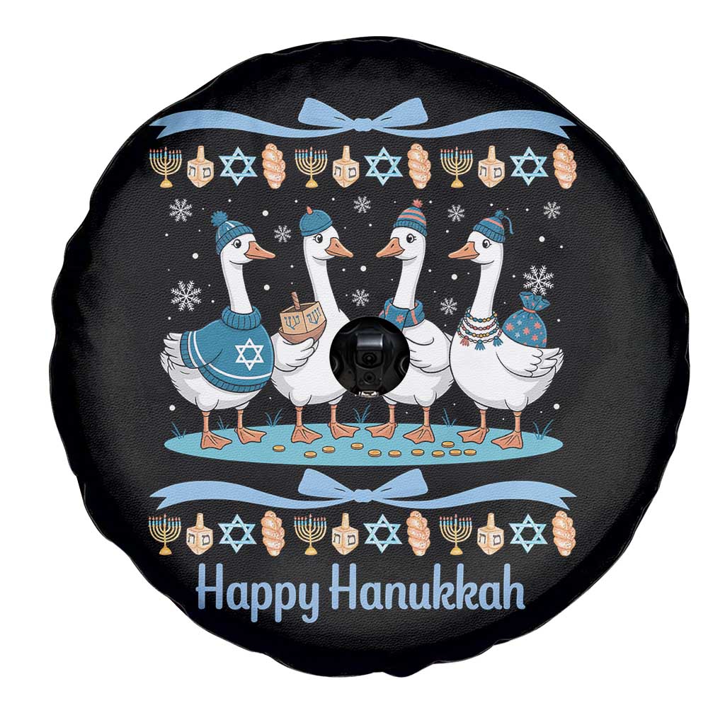 Happy Hanukkah Spare Tire Cover Funny Silly Goose Chanukah TS14 Print Your Wear