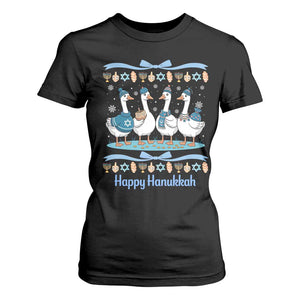 Happy Hanukkah T Shirt For Women Funny Silly Goose Chanukah TS14 Black Print Your Wear