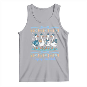 Happy Hanukkah Tank Top Funny Silly Goose Chanukah TS14 Athletic Heather Print Your Wear