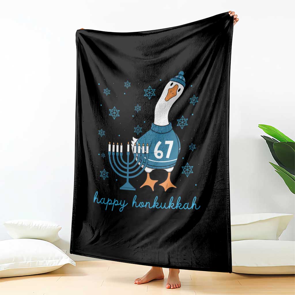 67 Six Seven Silly Goose Hanukkah Meme Throw Blanket Happy Honkukkah TS14 Print Your Wear