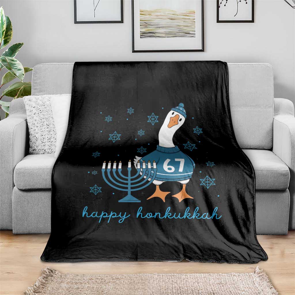 67 Six Seven Silly Goose Hanukkah Meme Throw Blanket Happy Honkukkah TS14 Print Your Wear