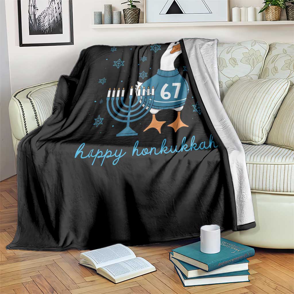 67 Six Seven Silly Goose Hanukkah Meme Throw Blanket Happy Honkukkah TS14 Print Your Wear