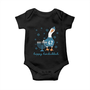 67 Six Seven Silly Goose Hanukkah Meme Baby Onesie Happy Honkukkah TS14 Black Print Your Wear