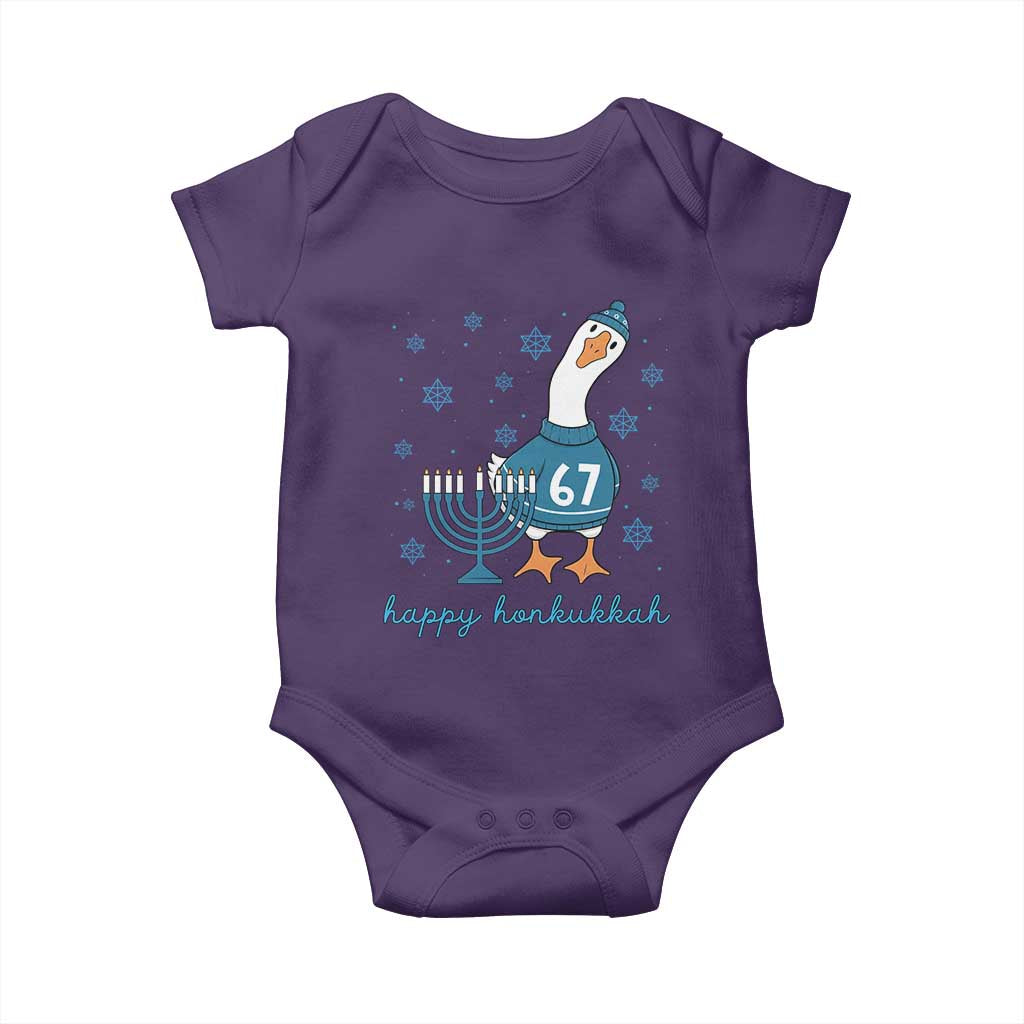 67 Six Seven Silly Goose Hanukkah Meme Baby Onesie Happy Honkukkah TS14 Purple Print Your Wear