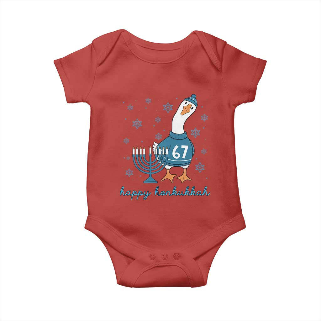 67 Six Seven Silly Goose Hanukkah Meme Baby Onesie Happy Honkukkah TS14 Red Print Your Wear
