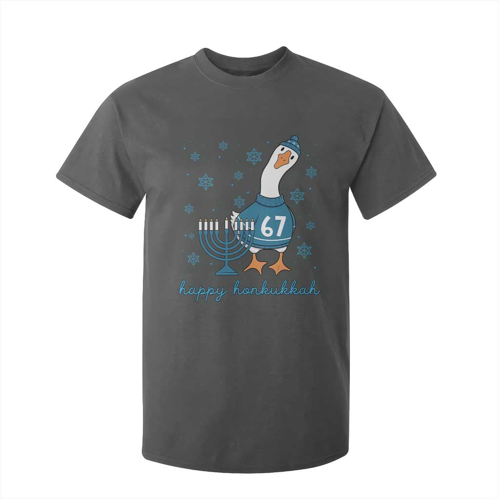 67 Six Seven Silly Goose Hanukkah Meme T Shirt For Kid Happy Honkukkah TS14 Dark Heather Print Your Wear