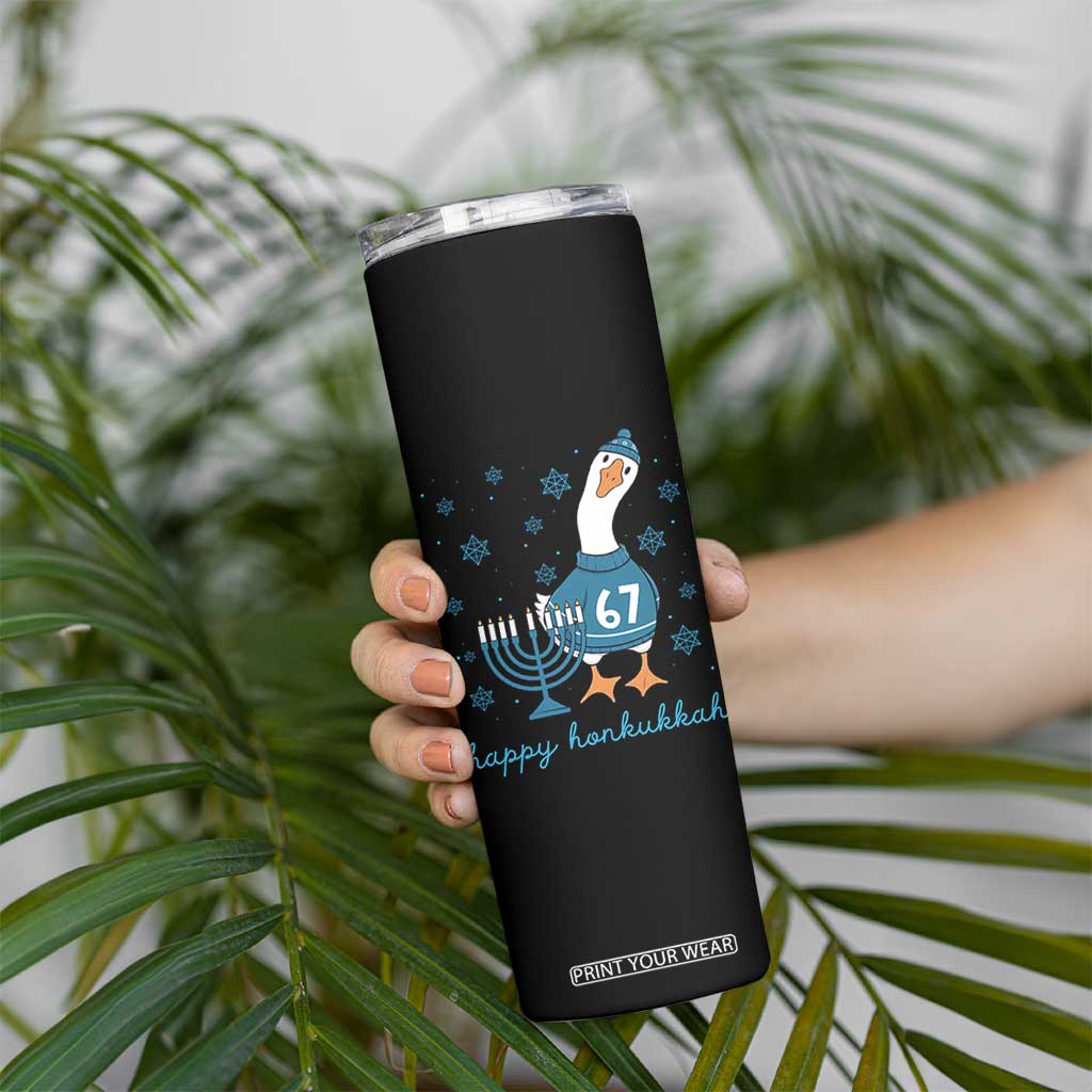 67 Six Seven Silly Goose Hanukkah Meme Skinny Tumbler Happy Honkukkah TS14 Print Your Wear