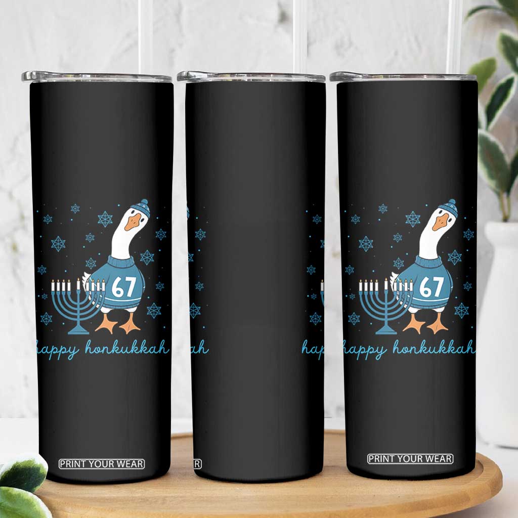 67 Six Seven Silly Goose Hanukkah Meme Skinny Tumbler Happy Honkukkah TS14 Print Your Wear