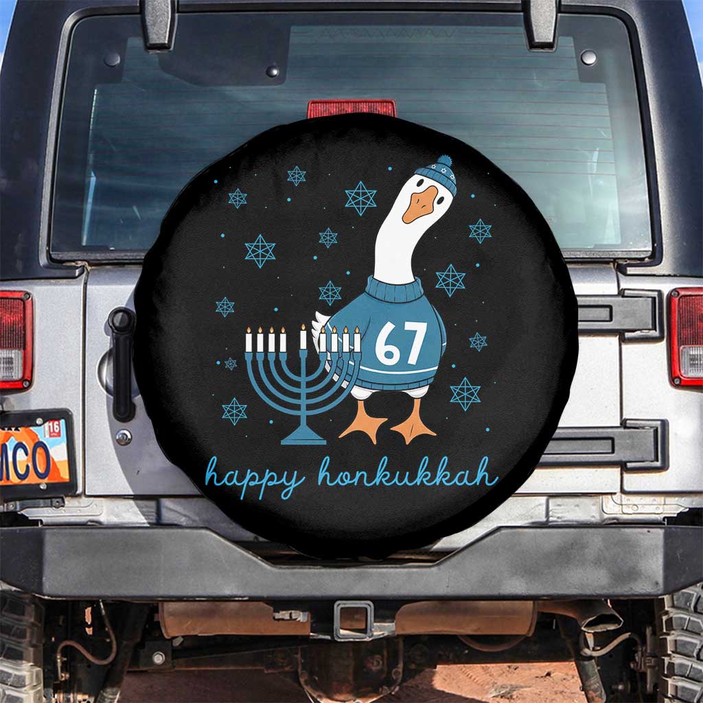 67 Six Seven Silly Goose Hanukkah Meme Spare Tire Cover Happy Honkukkah TS14 No hole Black Print Your Wear