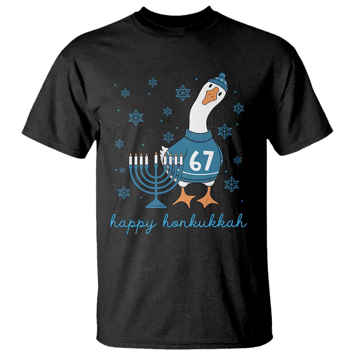 67 Six Seven Silly Goose Hanukkah Meme T Shirt Happy Honkukkah TS14 Black Print Your Wear