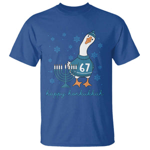 67 Six Seven Silly Goose Hanukkah Meme T Shirt Happy Honkukkah TS14 Royal Blue Print Your Wear