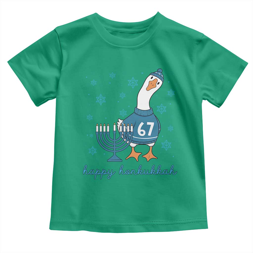 67 Six Seven Silly Goose Hanukkah Meme Toddler T Shirt Happy Honkukkah TS14 Irish Green Print Your Wear