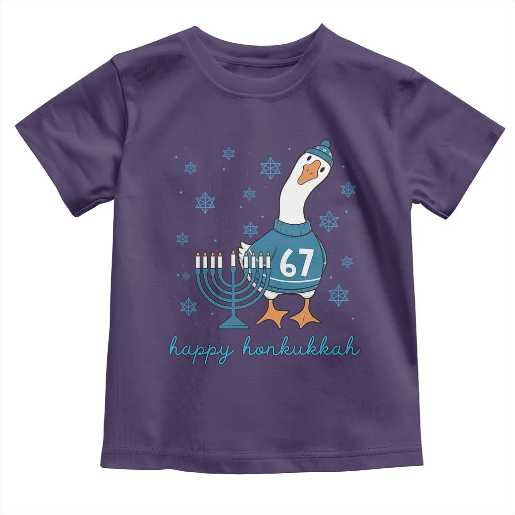 67 Six Seven Silly Goose Hanukkah Meme Toddler T Shirt Happy Honkukkah TS14 Purple Print Your Wear