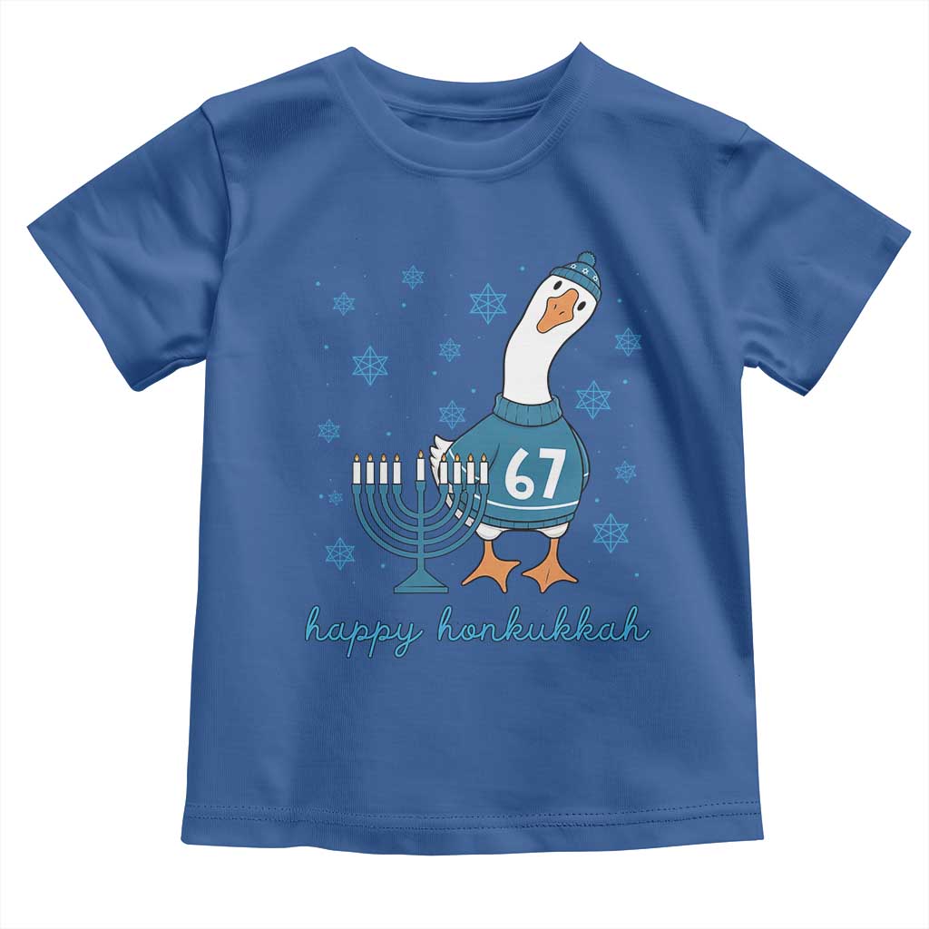 67 Six Seven Silly Goose Hanukkah Meme Toddler T Shirt Happy Honkukkah TS14 Royal Blue Print Your Wear