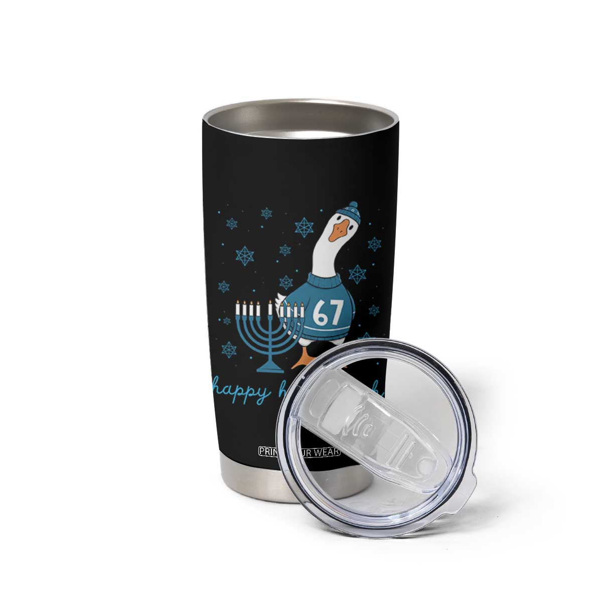 67 Six Seven Silly Goose Hanukkah Meme Tumbler Cup Happy Honkukkah TS14 Print Your Wear