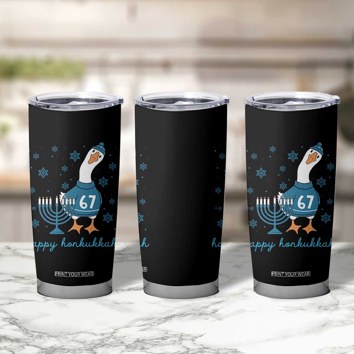 67 Six Seven Silly Goose Hanukkah Meme Tumbler Cup Happy Honkukkah TS14 Print Your Wear