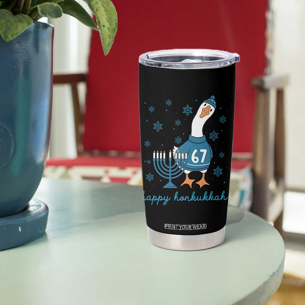 67 Six Seven Silly Goose Hanukkah Meme Tumbler Cup Happy Honkukkah TS14 Print Your Wear