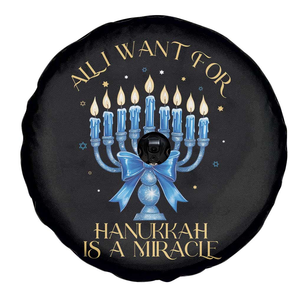 Funny Hanukkah Spare Tire Cover All I Want For Chanukkah Is A Miracle TS14 Print Your Wear