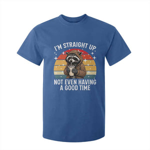 Funny Raccoon Meme T Shirt For Kid I Am Straight Up Not Even Having A Good Time TS14 Royal Blue Print Your Wear
