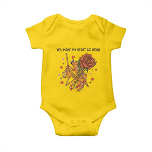 Marcus The Worm Valentine Meme Baby Onesie You Make My Heart Go Honk TS14 Daisy Print Your Wear