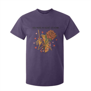 Marcus The Worm Valentine Meme T Shirt For Kid You Make My Heart Go Honk TS14 Purple Print Your Wear