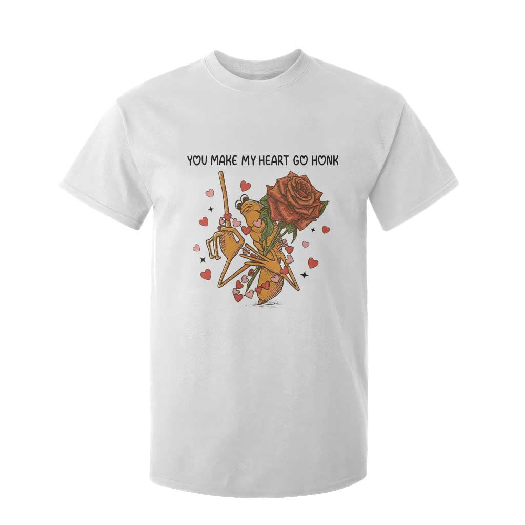 Marcus The Worm Valentine Meme T Shirt For Kid You Make My Heart Go Honk TS14 White Print Your Wear
